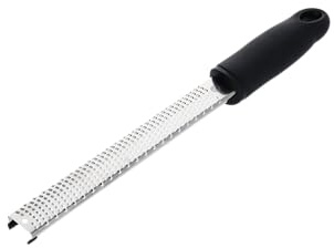 MasterChef Zester Reibe, Zestenreißer, Zitronenreibe, Muskatnuss Reibe, Ingwerreibe, Handreibe mit Rassiermesserscharfe Edelstahlklinge und Ergonomisch Rutschfester Griff, Spülmaschinenfest