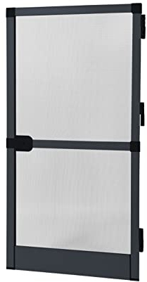 Fliegengitter Flügeltür Aluminium Anthrazit H 2150 x L 1000 mm