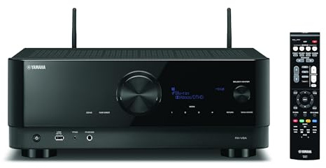 Yamaha AV-Receiver RX-V6A schwarz – Netzwerk-Receiver mit Dolby Atmos Height Virtualizer, Gaming spezifischen Funktionen und Voice Control Systemen – Allround-Talent mit 7.2 Kanälen