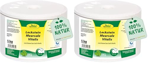 Leckstein Meersalz Vitalis 5 kg (Packung mit 2)