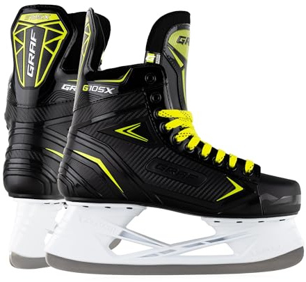 Graf Schlittschuhe G105X Schwarz Gelb Eishockey (37)
