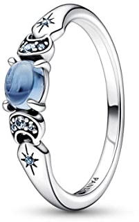Pandora Disney Aladdin Ring Jasmin, Sterlingsilber, mit eisblauem Kristall und mondlichtblauem Kristall