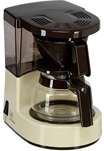 Melitta Aromaboy 1015-03 Filterkaffeemaschine, 2 Tassen, 500W, Beige/Braun, Glaskanne, Auto-Off