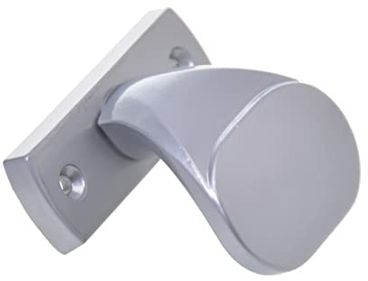Aqbau® Türknopf f.Rahmentüren Aluminium Knopfdrücker Türknauf feststehend türknöpfe schiebetür griff knauf garagentor griff für Türen Tore Pforten (Silber)