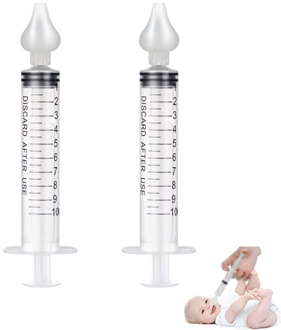 2 Stück Nasendusche, 10 ml Professionelle Nasenspülung, Nasenwaschreiniger, Wiederverwendbar Nasenspüler, Sicher und Komfortabel