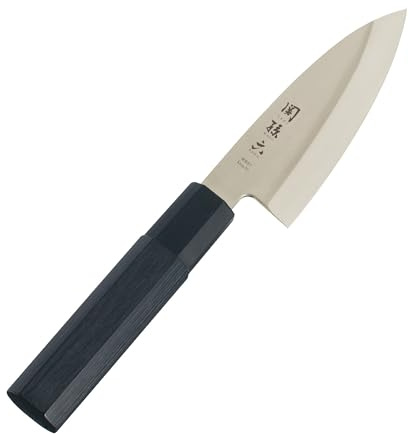 KAI Seki Magoroku Kinju und Hekiju Deba 10,0 cm Klingenlänge - 8A solid & SUS420J2 - 58 & 56 (±1) HRC - handgefertigt - Pakkaholz & PP-Kunststoff - japanisches Hackmesser - Made in Japan
