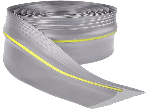 Garagentor Dichtung 6M Universelle Schwellendichtung Wetterfest - Bodenabdichtung Gummi-DIY-Dichtungsersatz für perfekte Garagen-Sauberkeit und Trockenheit (Grau)