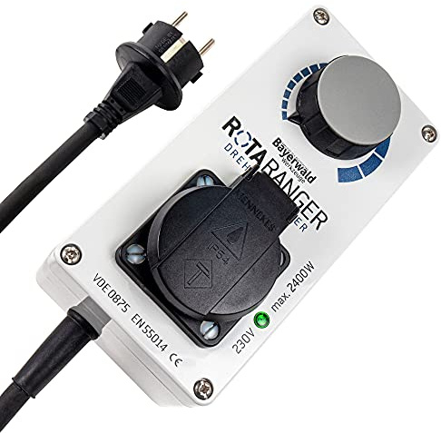 Elektronischer Drehzahlregler - 230V bis 2400 Watt | Bayerwald RotaRanger | Drehzahl von Kreissägen und anderem Werkzeug stufenlos einstellen - Hergestellt in Deutschland