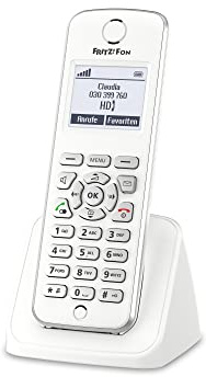 FRITZ!Fon M2 DECT-Komforttelefon (für FRITZ Box Monochromes Display, HD-Telefonie) deutschsprachige Version