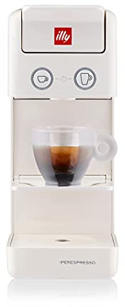 Illy 60416 Kaffee, Kaffeemaschine Y3.3 für Iperespresso Kapseln in Weiß