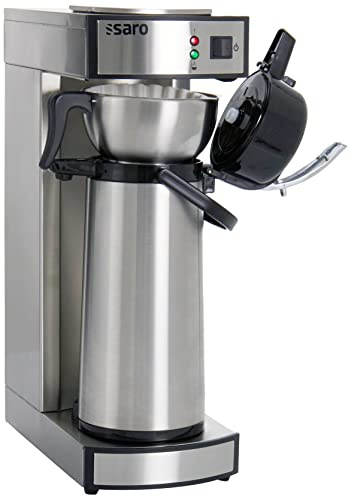 Saro Kaffeemaschine Inkl. Edelstahl-Isolierpumpkanne – 2,2 L – Brühzeit ca. 5–6 Min – Trockenlaufschutz – 2,069 kW – Modell THERMO 24
