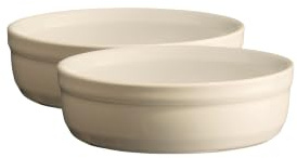 Emile Henry Crème Brûlée Ramekin Dish, Lehm, 2er-Set