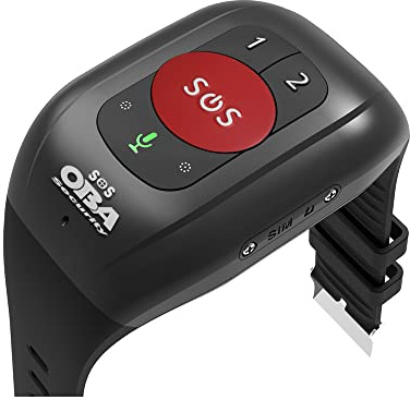 Oba security SOS-Armband für ältere Menschen, Rettung, GPS-4G-Anrufe, Stürze, GPS-Position, Kardio, Druck, Temperatur, IP67, wasserdicht mit Applikation