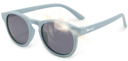 Maesy Kinder Sonnenbrille 3-6 Jahre - UV400 Schutz Polarisierte Gläser Kategorie 3 - Flexibler Rahmen - Modernes Design, Sicher und Bequem - Faela, Blau