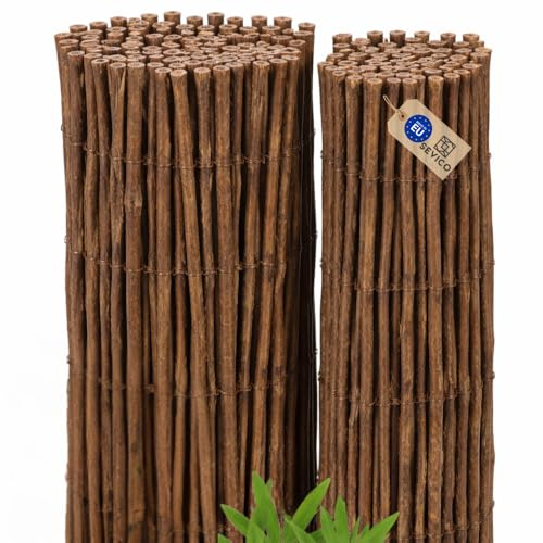 Sevico Weidenmatte Sichtschutzmatte in 10 Größen Weidenzaunmatte für Garten, Balkon und Terrasse Sichtschutz Zaun Balkonsichtschutz Sonnenschutz Indoor & Outdoor 120x300 cm