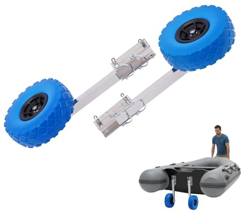 OUBUBY Schlauchbooträder Slipräder Schlauchbooträder Max. Traglast 150 kg Transporträder Edelstahl Schlauchboot Bootstrailer Anhänger Sliprollen für Schlauchboot, Slipräder, Schlauchbooträder