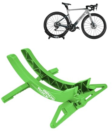 ROCKBROS Fahrrad-Bodenständer, verstellbare Fahrradständer Parkständer für alle 26–80mm breiten Fahrradreifen für die Aufbewahrung von MTBs und Rennrädern im Innenbereich Grün