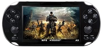 CZT Videospielkonsole 4,3 Zoll 8GB Eingebaute 2100 Kostenlose Spiele für Mehrere Simulatoren Handheld-Spielkonsole Video/Musik TV-Ausgang Spiel kann Archiviert Werden EIN Geburtstagsgeschenke
