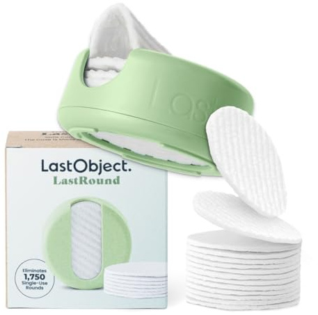 LastRound Wiederverwendbare Make-up-Entferner-Pads – 7 waschbare, umweltfreundliche, wiederverwendbare Baumwollpads für das Gesicht – Nachhaltige und weiche Baumwollpads für die Gesichtsreinigung