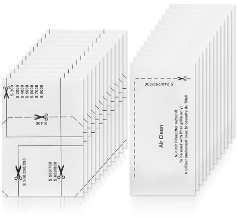 24 Stück Set Staubsauger Filter für Miele Staubsauger, Motorschutzfilter und Staubsaugerfilter Set für Miele Classic C1, Compact C1/2, Complete C1/2/3, Dynamic U1, S200-S899, S2000-S8999