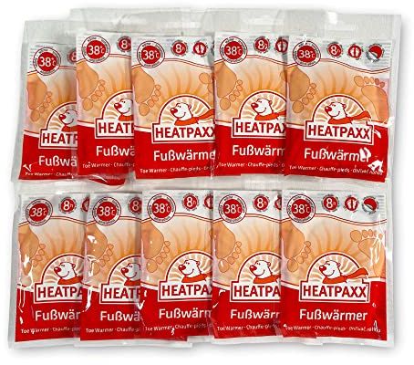 HeatPaxx Fußwärmer | 5, 10, 15, 30 und 40 Paar | EXTRA WARM | Hauchdünne Zehenwärmer, Wärmepads | für unterwegs und daheim