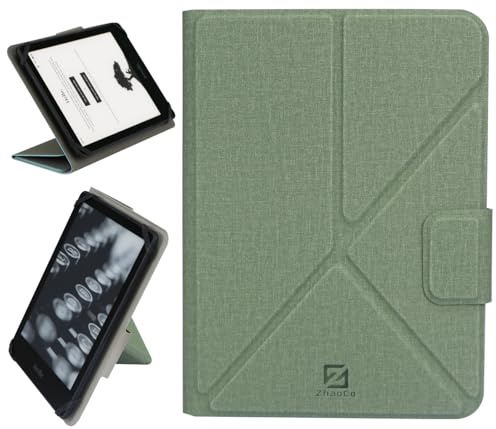 ZhaoCo Universal Hülle für 6.8'' Kindle Paperwhite 2021/7‘’ Paperwhite 2024/7'' Colorsoft Signature Edition 2024 - Blaugrün