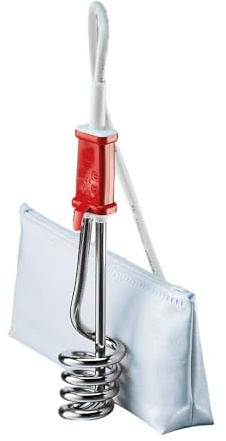 EHLERS RTE 304 Reisetauchsieder, 300 Watt, wärmeisolierter Griff, Überhitzungsschutz, 300 Watt, Etui
