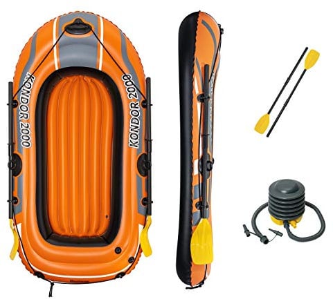 Bestway Schlauchboot-Set, Kondor 2000, 188 x 98 x 30 cm, für 1 Erwachsenen + 1 Kind