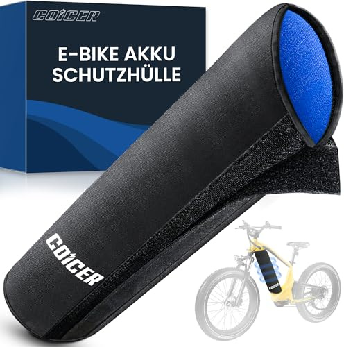 COICER E-Bike Akku Schutzhülle 28-45 cm Umfang Transportschutz Schutz, Ebike Schutz für Mehr Reichweite, Universale Passform, Fahrrad Abdeckung für Integrierte E bike Akkus