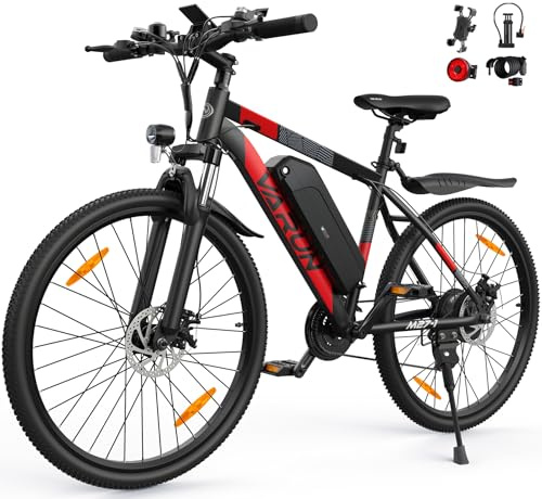 VARUN E Bike, 27.5 Zoll Ebike Herren Damen mit 48V 13Ah (624 Wh) Akku, Bis zu 120 km, 55Nm 250W Motor, 21-Gang E-Bike Mountainbike mit 4 Fahrmodi, Elektrofahrrad Herren Damen für Pendeln, Bergig