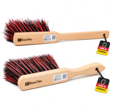 Profi Handfeger Set Arenga-Mix-Borsten 28cm + 43cm Lang Langstiel Besen | Langstiel Handbesen, Arenga Kunststoff Borsten, Für Handwerk, Haus, Hof, Garten, Gewerbe und Industrie