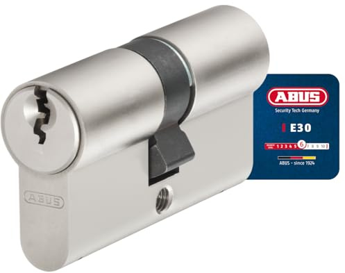ABUS Profilzylinder E30NP 30/30 - Türschloss mit Not- und Gefahrenfunktion inkl. 5 Schlüssel - ABUS Sicherheitslevel 6