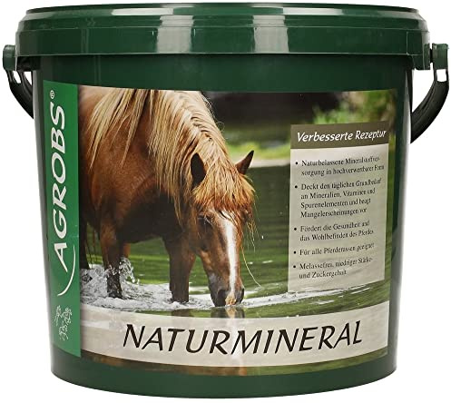 Agrobs Naturmineral | 3 kg | Ergänzungsfuttermittel für Pferde | Unterstützende hochwertige Mineralstoffversorgung für alle Pferde | ADMR-konform