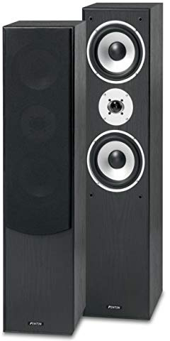 Fenton SHFT60B - Säulenlautsprecher Set, HiFi Lautsprecher Tower Speaker, 500 Watt, 2X 6,5 Zoll Stereo 3-Wege, für Surroundsystem und Soundanlage, Schwarz