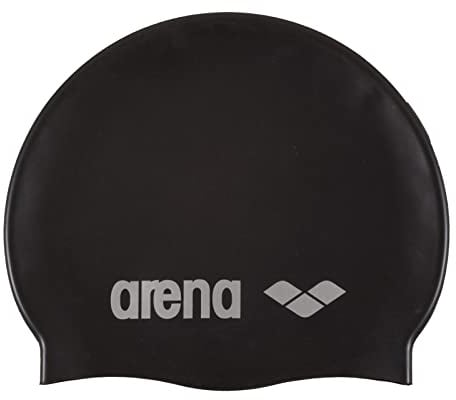 ARENA Classic Unisex Silikon-Badekappe, Schwimmkappe für Frauen und Männer, Badekappe mit Verstärktem Rand, Weiche und Strapazierfähige Schwimmkappe