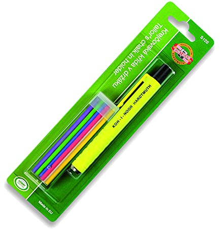 Koh-I-Noor S128PN8004BL Schneiderkreidestift, Kunststoff, farbig sortiert, 13.0 x 1.3 x 1.3 cm