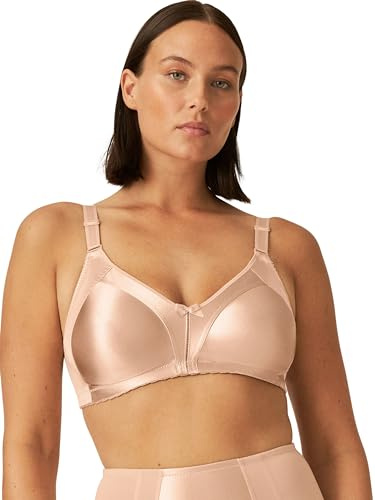 Naturana® Minimizer BH ohne Bügel [Cup B-G] I Maximaler Halt Dank durchdachter Schnittführung & Breiten Trägern I BH Minimizer für eine optisch kleinere Cupgröße