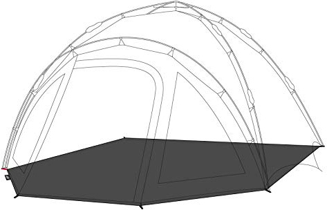 qeedo Quick Oak 3 Groundsheet, Zeltunterlage, Schutz vor Nässe und Beschädigungen