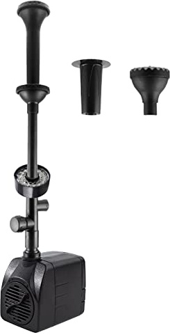 Springbrunnenpumpe Aussen 220V, Teichpumpe für Außen mit Filter, Springbrunnen Pumpe, Springbrunnenpumpe Garten Licht, Teichpumpen Teich Brunnen Wasserpumpe Aquarium Wasserspiel Leise 2000L/H 25W