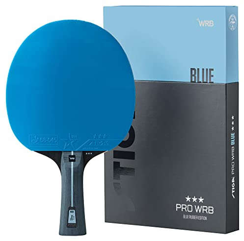 STIGA Tischtennisschläger Pro WRB Blue Edition - 3-Sterne Tischtennis Schläger mit Blauem Belag