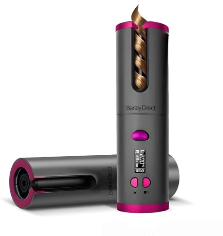 Barley Direct Lockenstab Automatisch Kabelloser Automatischer Lockenstab Wiederaufladbarer Tragbarer Curling Iron Ceramic Lockenstäbe 6 Temperaturstu
