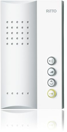 Schneider Electric Ritto Freisprechstelle, Gegensprechanlage, Türsprechanlage, Türöffnertaste, Inneneinheit, Weiss, Artikelnummer 1723070