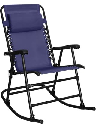Amazon Basics Faltbarer Schaukelstuhl - Blau