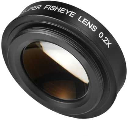 1. 37 mm 0,2 x Fischaugenobjektiv mit niedrigem Profil für DSLR/spiegellose Weitwinkelfotografie und Filmzubehör, Fischaugenobjektiv