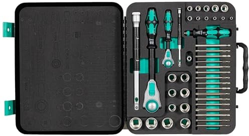 Wera 05160785001 Zyklop Speed-Knarrensatz 8100 SA/SC 2, Antrieb, 1/4“ und 1/2“ metrisch, 43-teilig