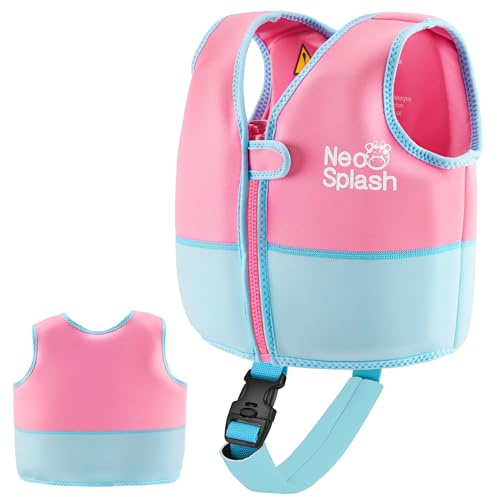 Kinder Schwimmlernweste für Mädchen und Jungen, Schwimmhilfe für Kleinkinder Alter 1-6, Schwimmen Jacket mit Einstellbare Sicherheits Straps (KS-PB, 1-3)