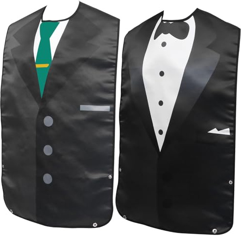 2 Stück-pack Erwachsenen Lätzchen Polyester mit Nackenverschluss