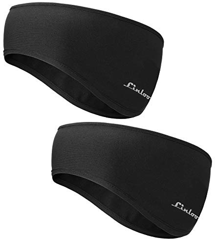 Sport Stirnband für Damen und Herren - Frühling/Herbst/Winter/Ohrenwärmer Stirnbänder Ohrenschützer Warm Headband for Jogging, Laufen, Wandern, Fahrrad und Motorrad Fahren 2 Stück