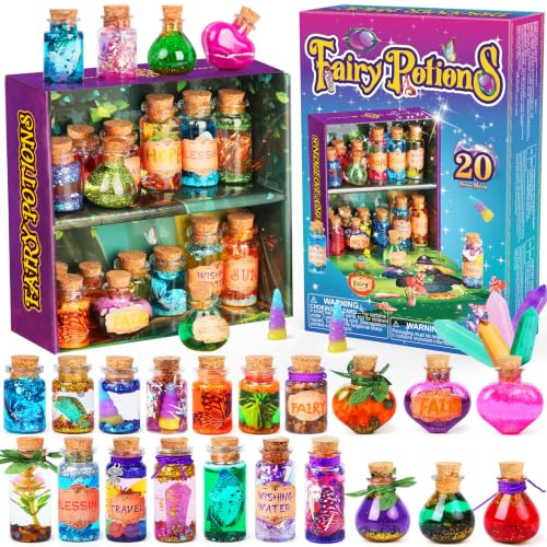 Mostof DIY Kreative Geschenk für Kinder - Retro-Fee Kristall Zaubertrank Kits Craft Spielzeug für Jungen & Mädchen Alter 6 7 8 9 10