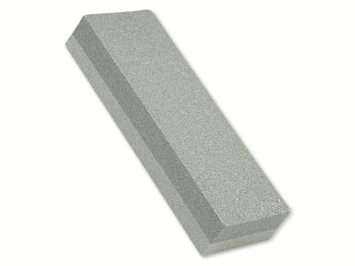 Brüder Mannesmann Schleifstein grob/fein 15x5x2,5 cm, zweiseitig zum Schärfen von Messern und Werkzeugen, ideal für Küche, Werkstatt, Outdoor-Bereich, 1 Stück | M 405